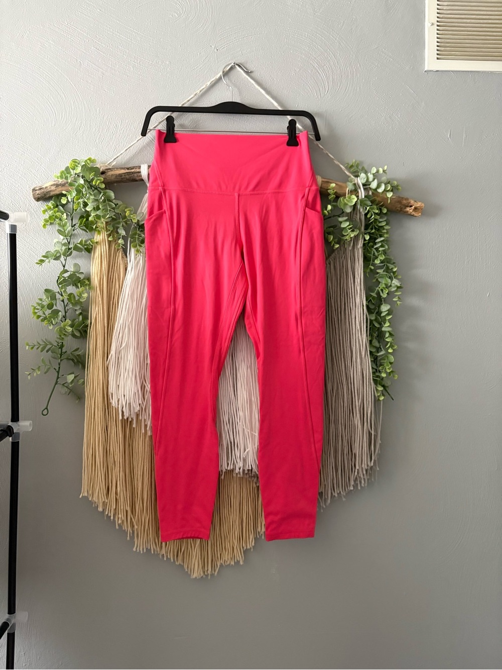 Lululemon High-Rise Double Lined Align Leggings in Lipstick Pink